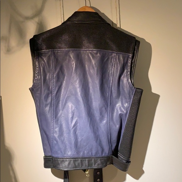 Leather Pierre Balmain Vest - Picture 8 of 8